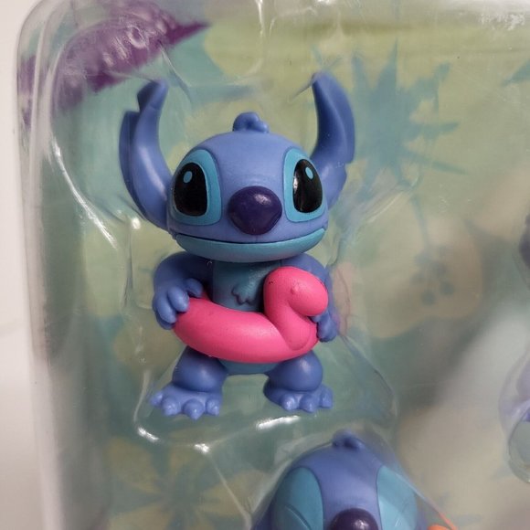 Disney Stitch Collectible Character Figure 7 Piece Set Figurine Blue Experiment - Picture 4 of 16